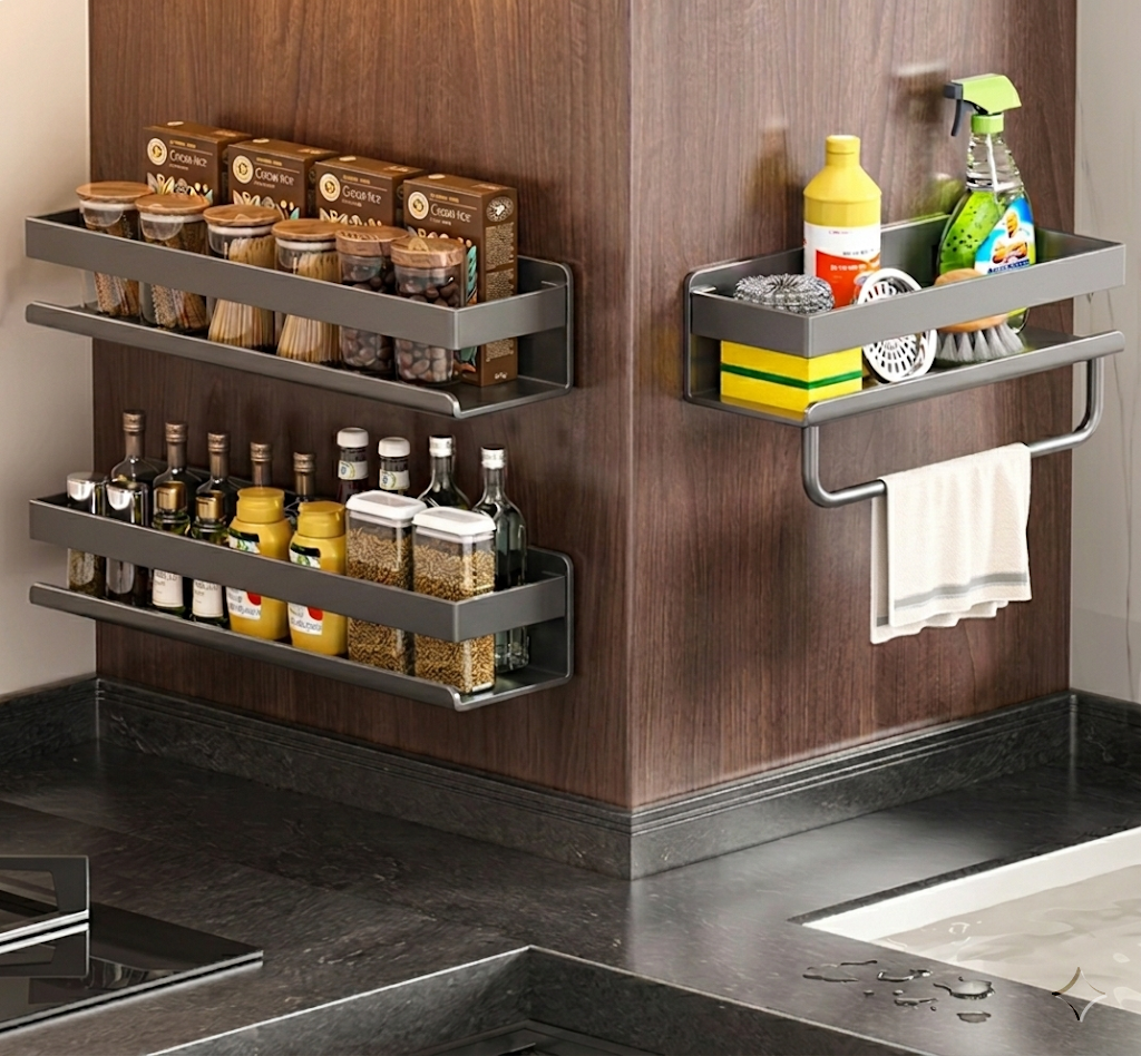 naelieskin Kitchen Wall Rack