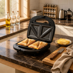 Double-Sided Heating Sandwich Maker with Removable Non-Stick Plates