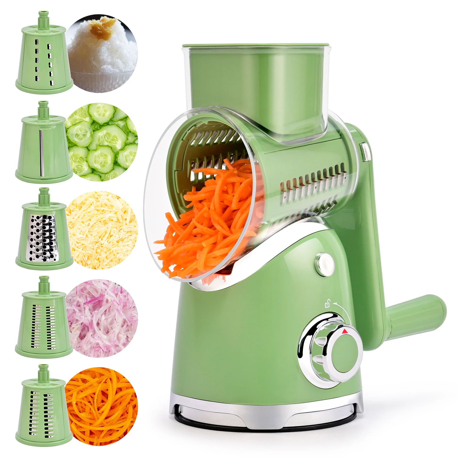 New Rotary Cheese Grater & Vegetable Shredder