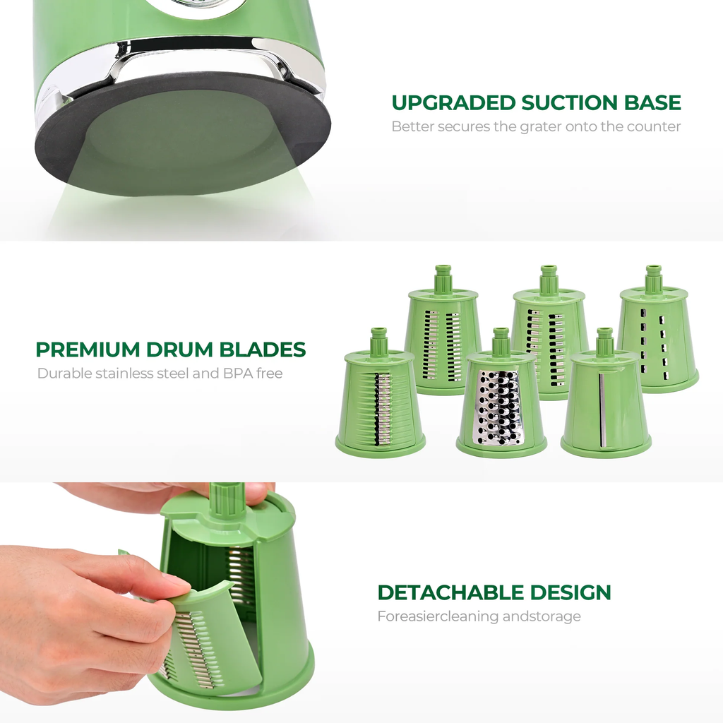 New Rotary Cheese Grater & Vegetable Shredder
