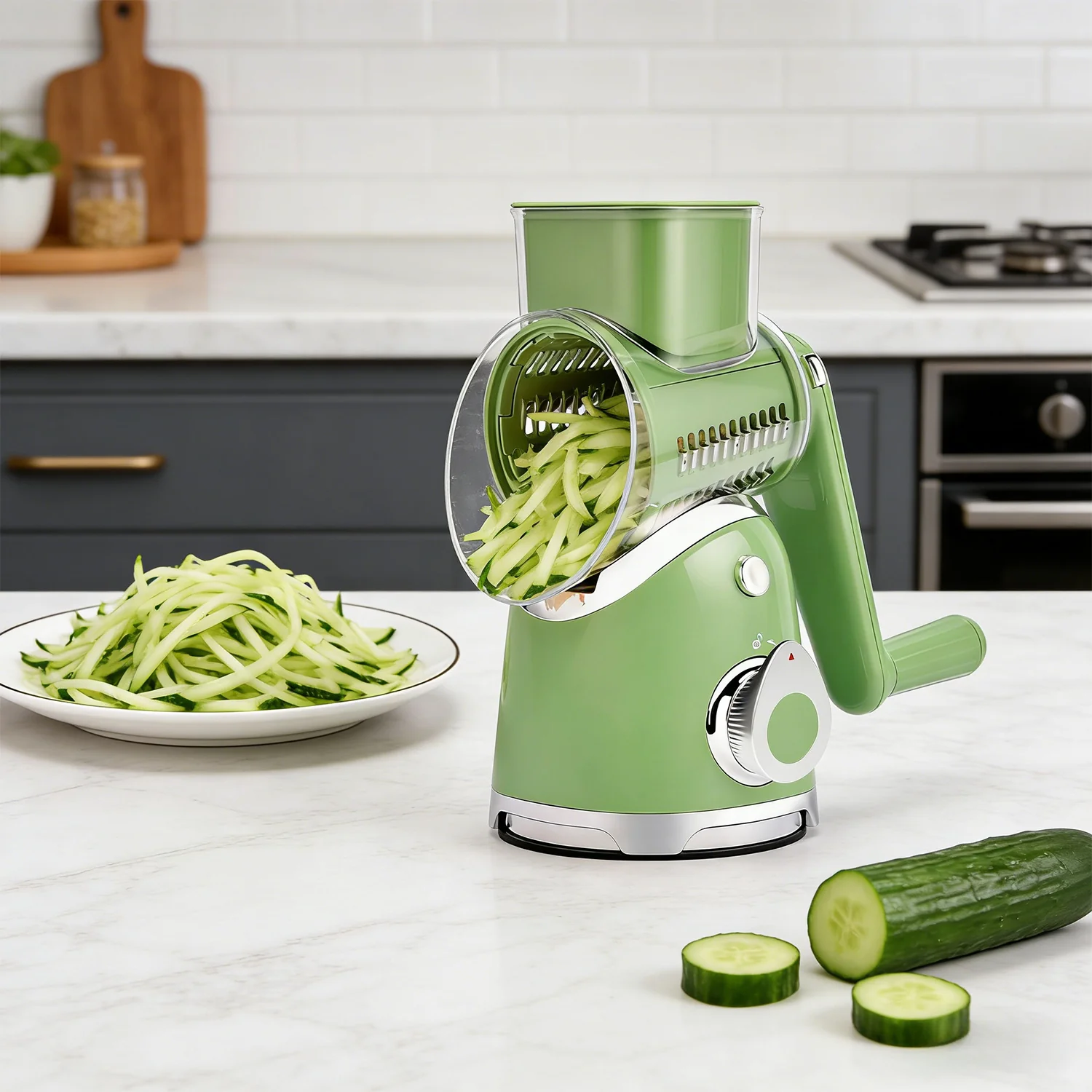New Rotary Cheese Grater & Vegetable Shredder