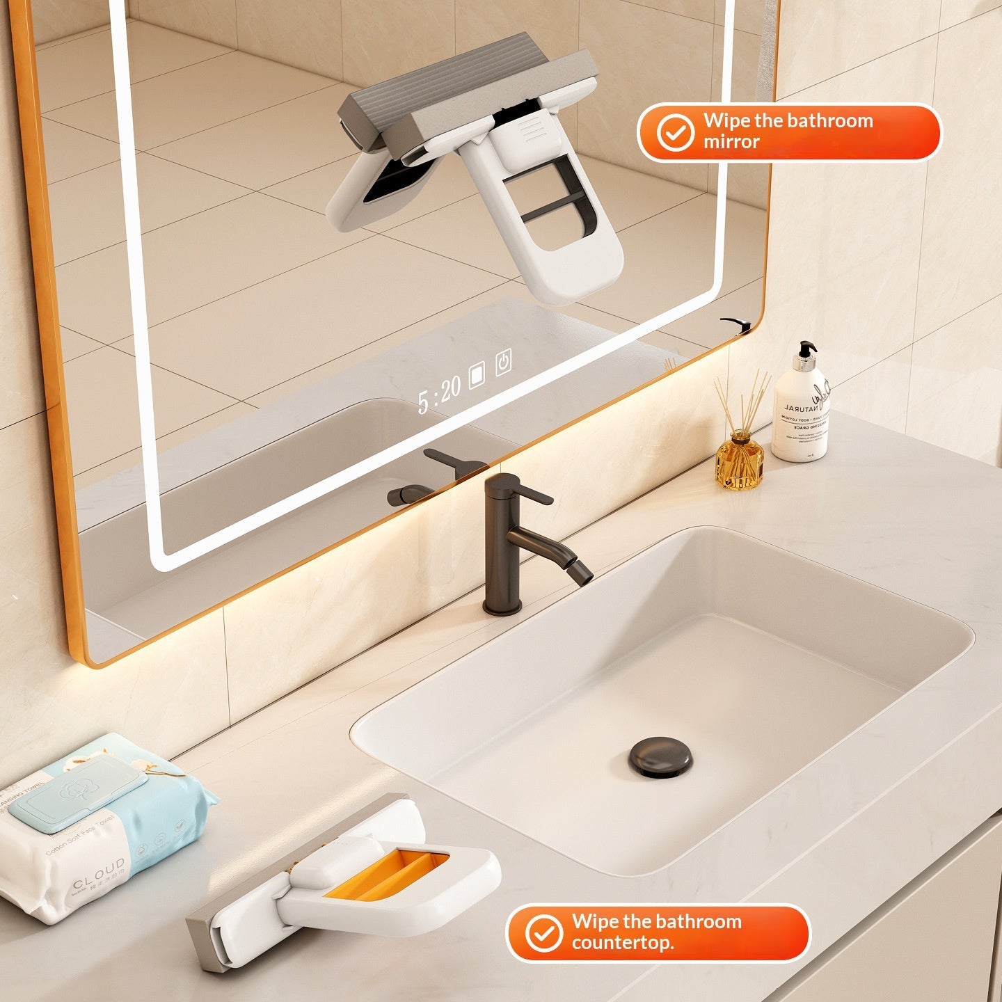 Mini Handheld Squeeze Mop